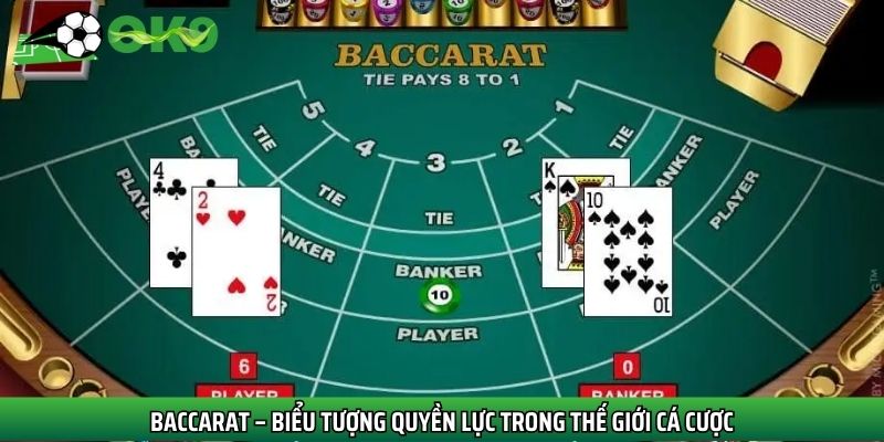 Baccarat là tựa game mang biểu tượng quyền lực trong thế giới cá cược